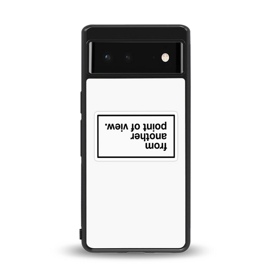 Point Of View White Edition back phone cover | glass case for google pixel 6a