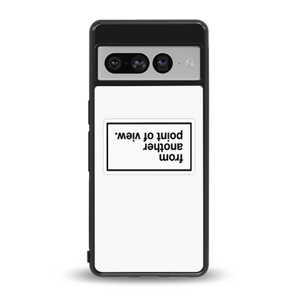 Point Of View White Edition back phone cover | glass case for google pixel 7 pro