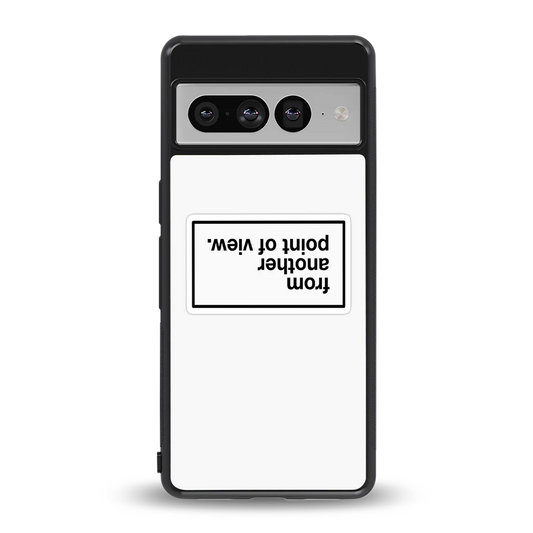 Point Of View White Edition back phone cover | glass case for google pixel 7 pro