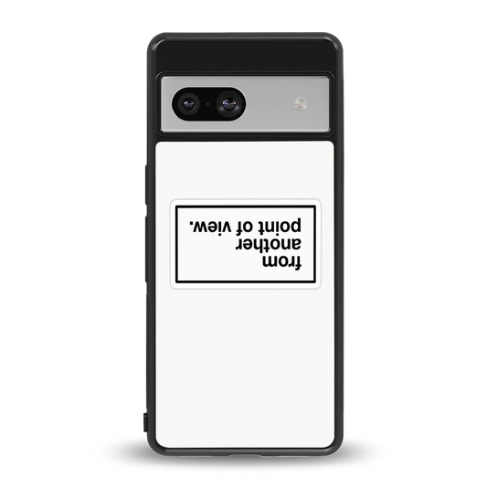 Point Of View White Edition back phone cover | glass case for google pixel 7a