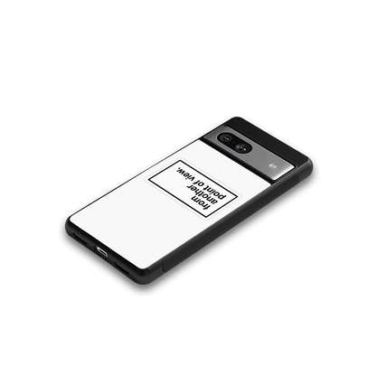 Point Of View White Edition google pixel 7a mobile cover | shockproof glass phone case