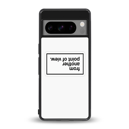 Point Of View White Edition back phone cover | glass case for google pixel 8 pro