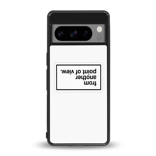 Point Of View White Edition back phone cover | glass case for google pixel 8 pro