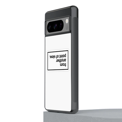 Point Of View White Edition stylish phone case for google pixel 8 pro | glossy glass and slim fit