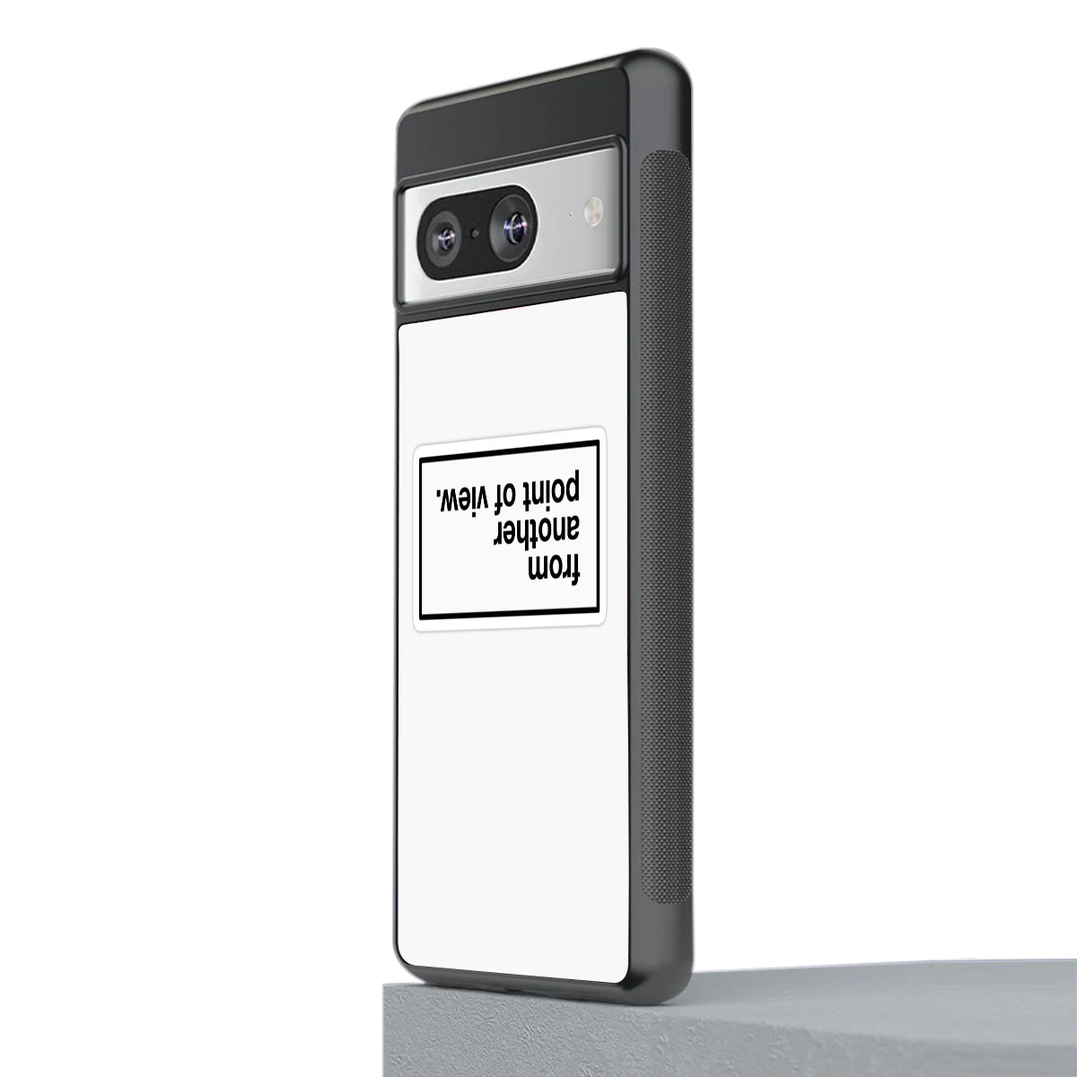 Point Of View White Edition stylish phone case for google pixel 8 | glossy glass and slim fit