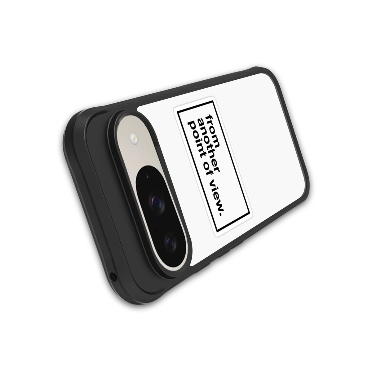 Point Of View White Edition stylish phone case for google pixel 9 | glossy glass and slim fit