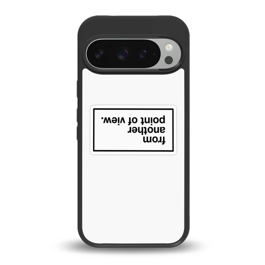 Point Of View White Edition back phone cover | glass case for google pixel 9 pro