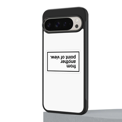 Point Of View White Edition google pixel 9 pro mobile cover | shockproof glass phone case