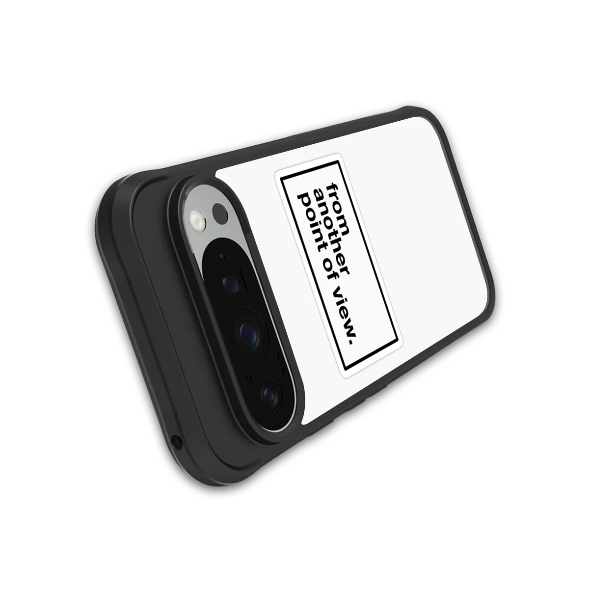 Point Of View White Edition stylish phone case for google pixel 9 pro xl | glossy glass and slim fit