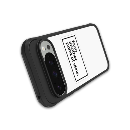 Point Of View White Edition stylish phone case for google pixel 9 pro xl | glossy glass and slim fit