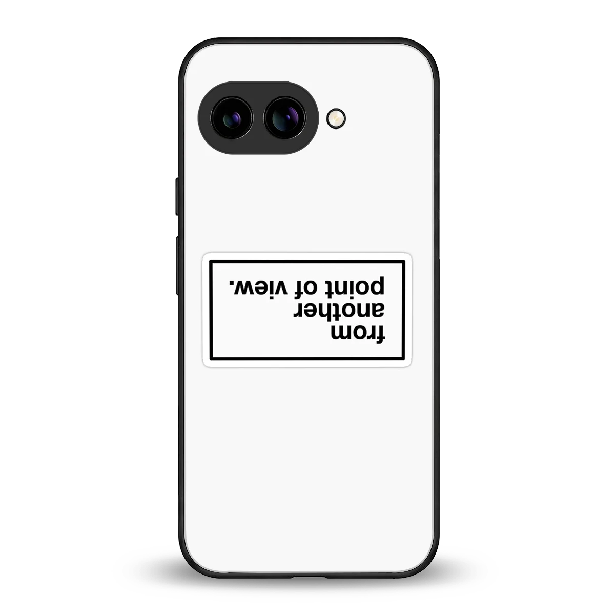 Point Of View White Edition back phone cover | glass case for google pixel 9a
