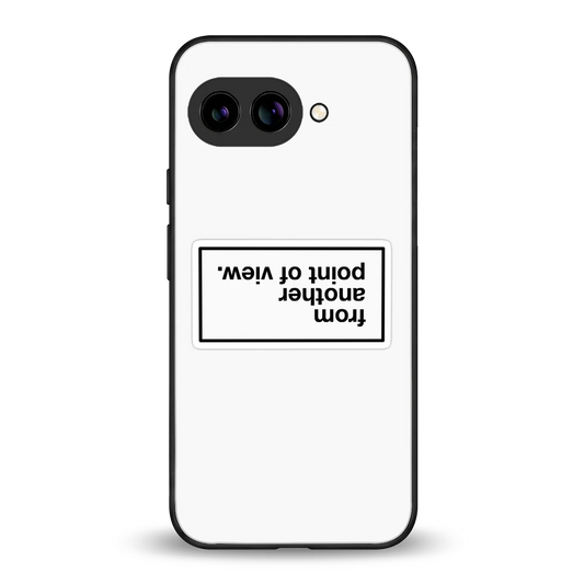 Point Of View White Edition back phone cover | glass case for google pixel 9a