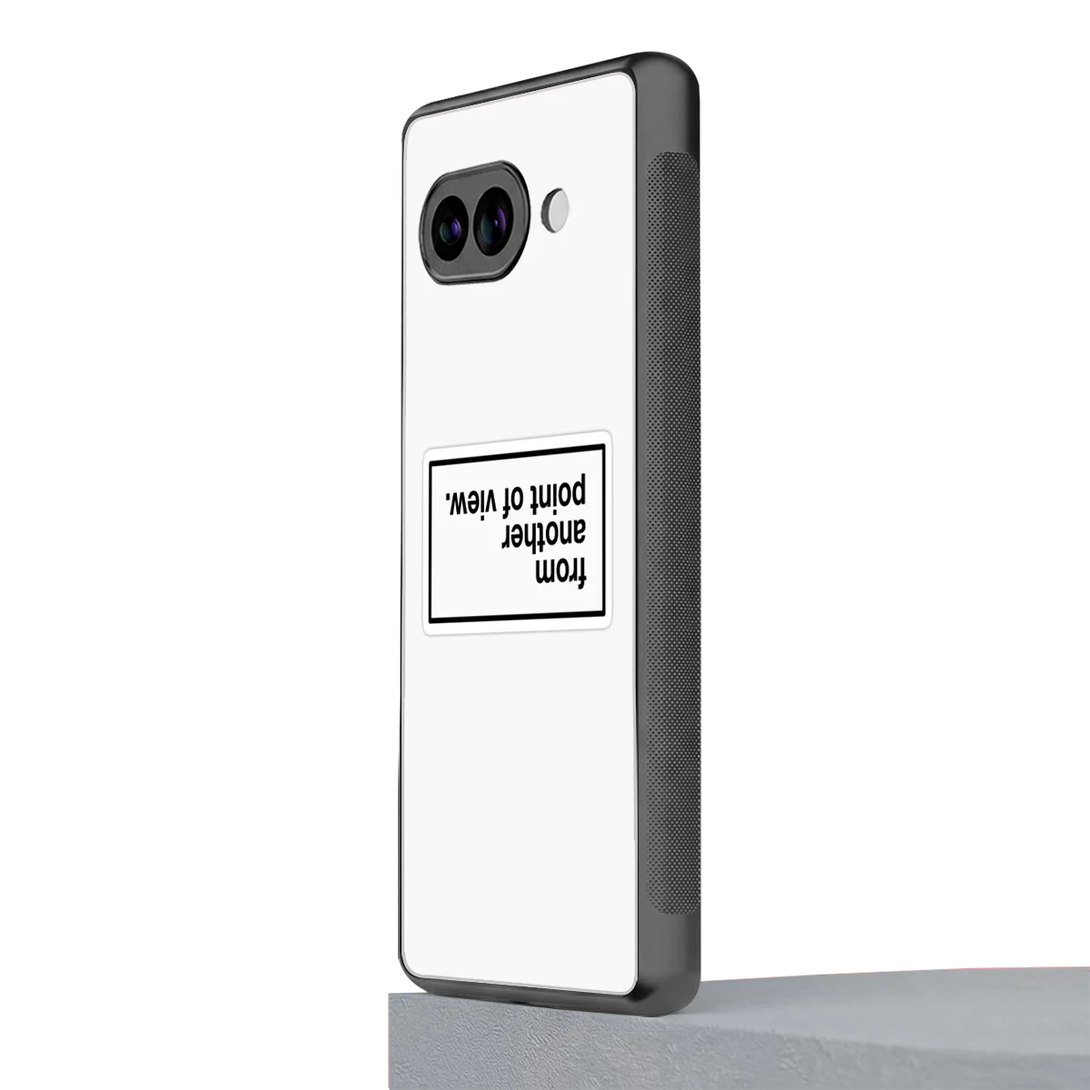 Point Of View White Edition google pixel 9a mobile cover | shockproof glass phone case