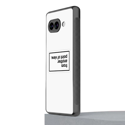 Point Of View White Edition google pixel 9a mobile cover | shockproof glass phone case