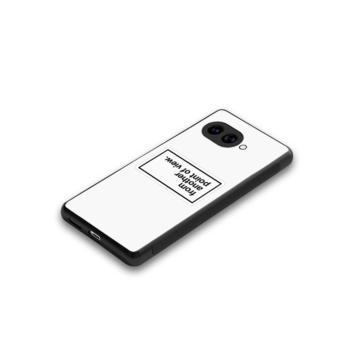 Point Of View White Edition stylish phone case for google pixel 9a | glossy glass and slim fit