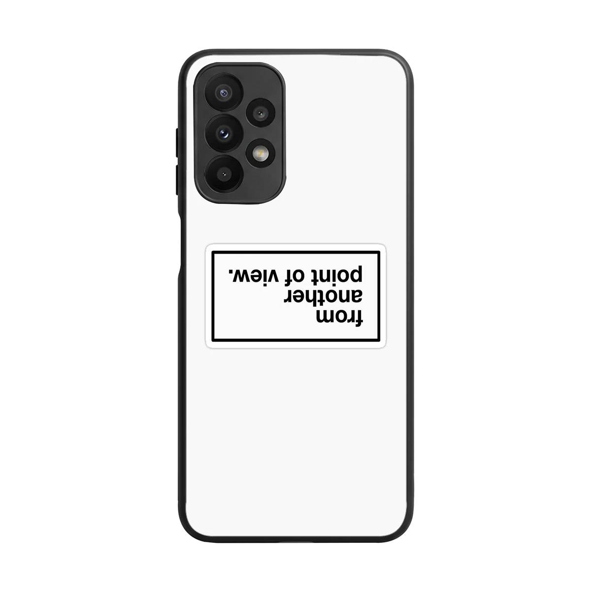 Point Of View White Edition back phone cover | glass case for samsung galaxy a23