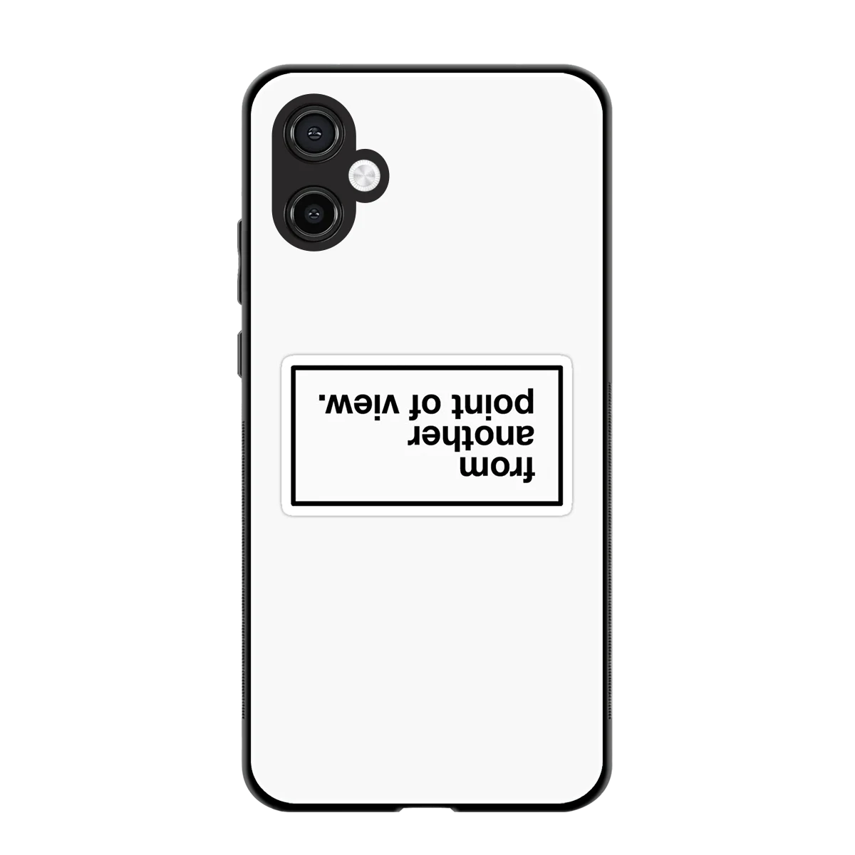 Point Of View White Edition back phone cover | glass case for samsung galaxy a06 5g