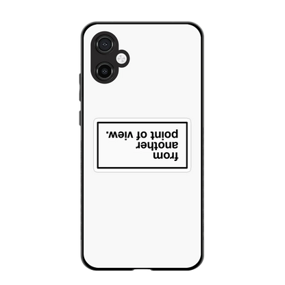 Point Of View White Edition back phone cover | glass case for samsung galaxy a06 5g