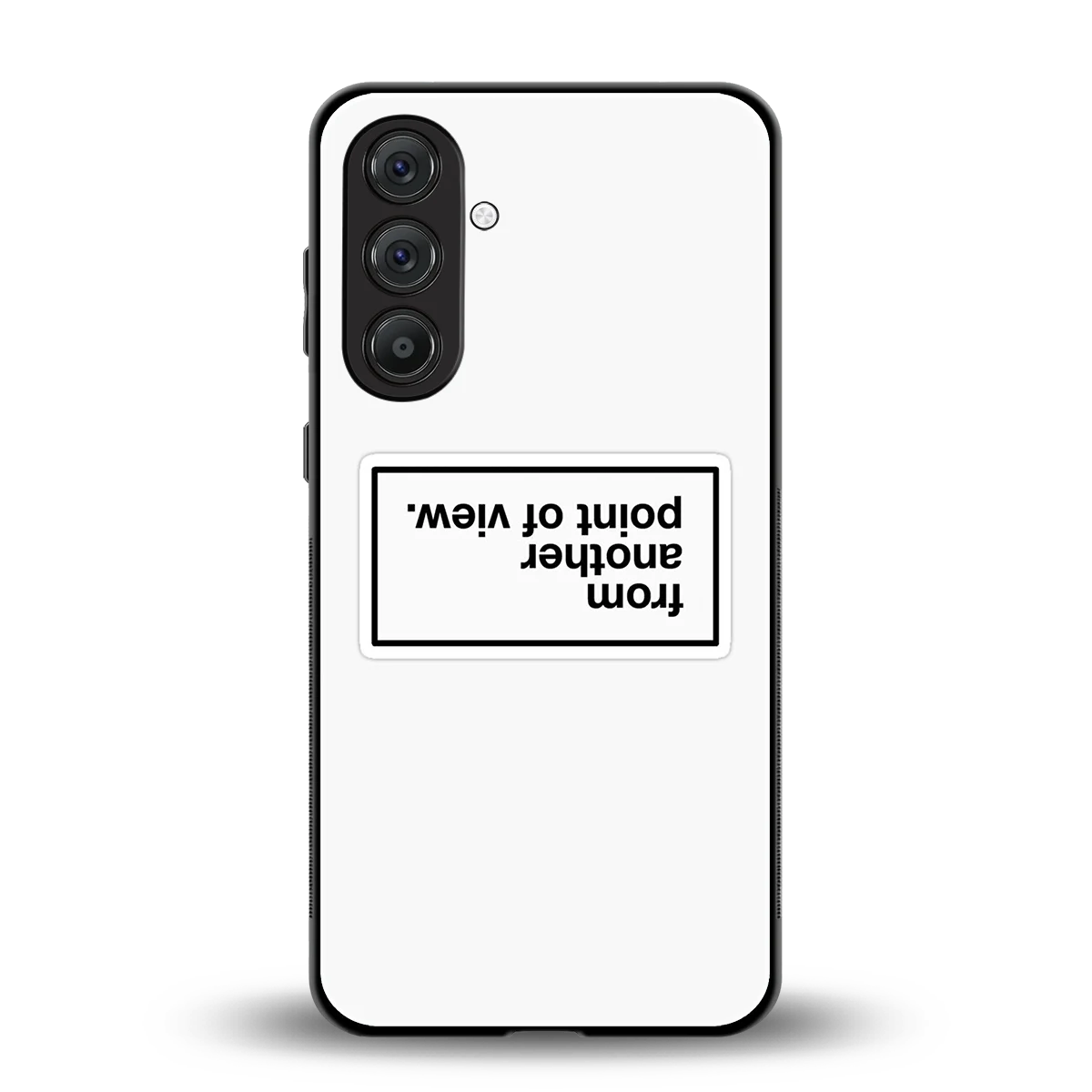 Point Of View White Edition back phone cover | glass case for samsung galaxy a14 5g