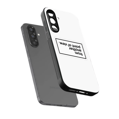 Point Of View White Edition sleek samsung galaxy a17 5g cover with tempered glass back and TPU edges