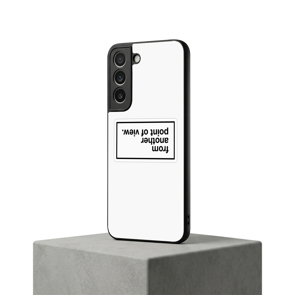 Point Of View White Edition samsung galaxy s22 mobile cover | shockproof glass phone case