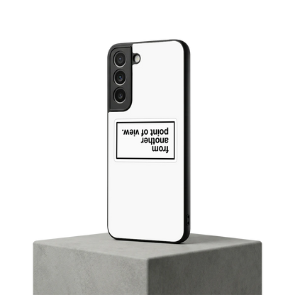 Point Of View White Edition samsung galaxy s22 mobile cover | shockproof glass phone case
