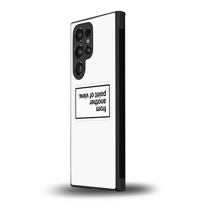 Point Of View White Edition samsung galaxy s23 ultra mobile cover | shockproof glass phone case