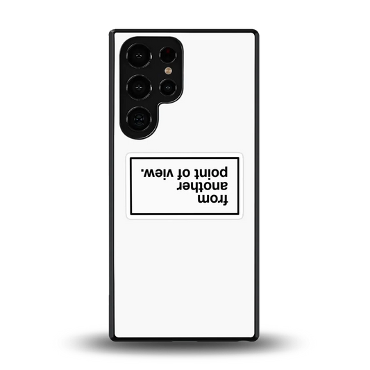 Point Of View White Edition back phone cover | glass case for samsung galaxy s26 ultra