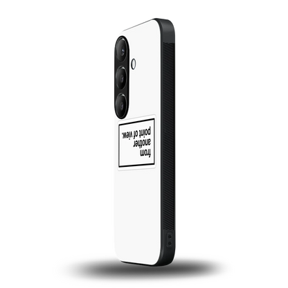 Point Of View White Edition samsung galaxy s24 mobile cover | shockproof glass phone case