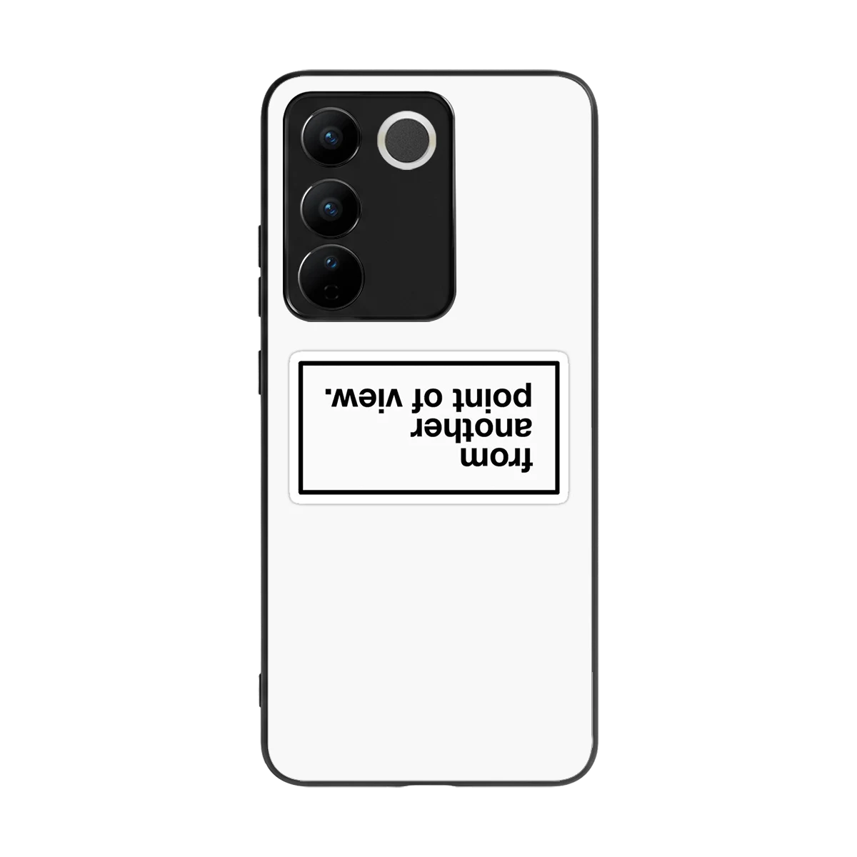 Point Of View White Edition back phone cover | glass case for vivo v27 5g