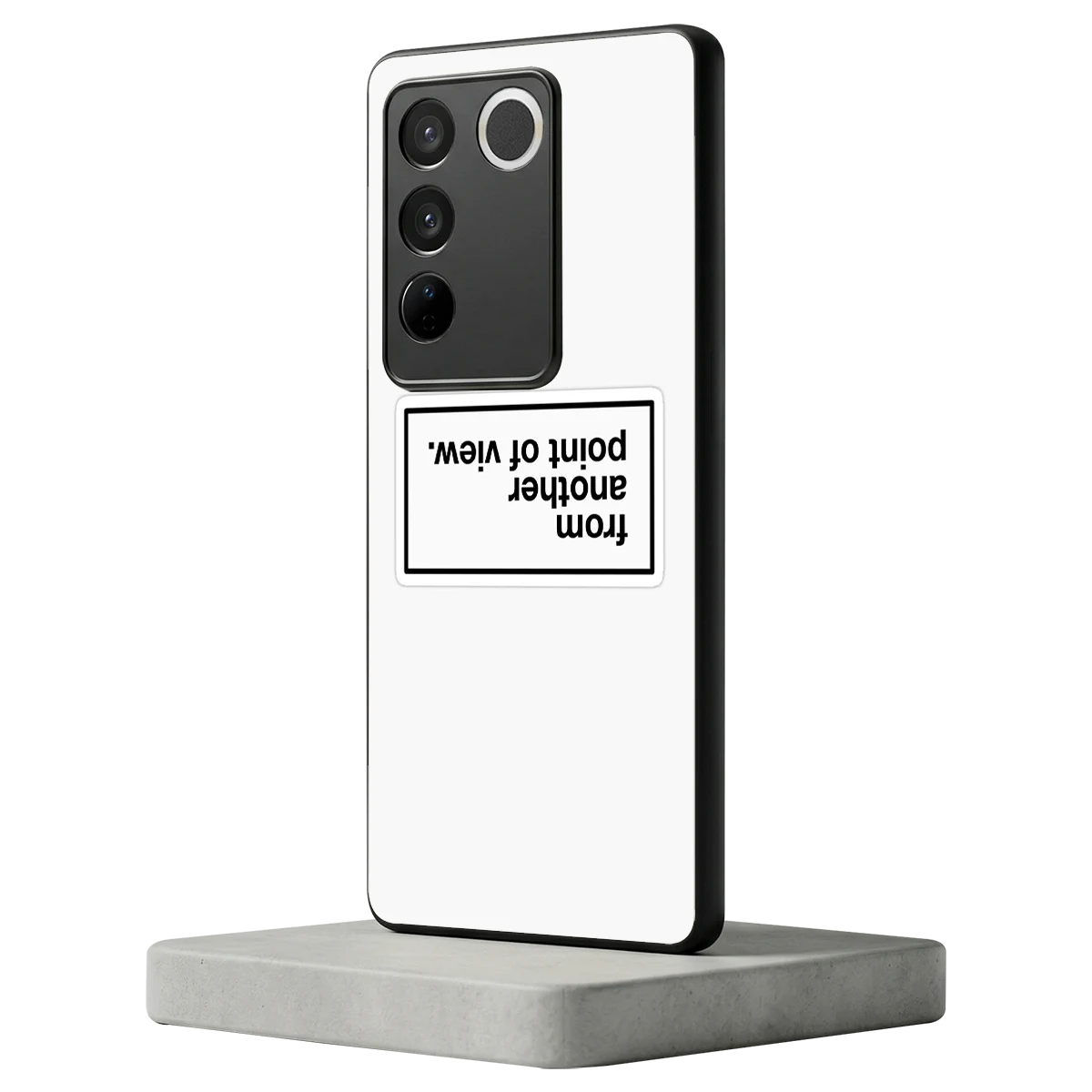 Point Of View White Edition vivo v27 5g mobile cover | shockproof glass phone case