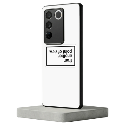 Point Of View White Edition vivo v27 5g mobile cover | shockproof glass phone case
