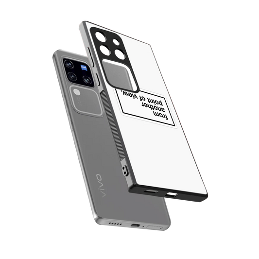 Point Of View White Edition sleekvivo v30 pro cover with tempered glass back and TPU edges