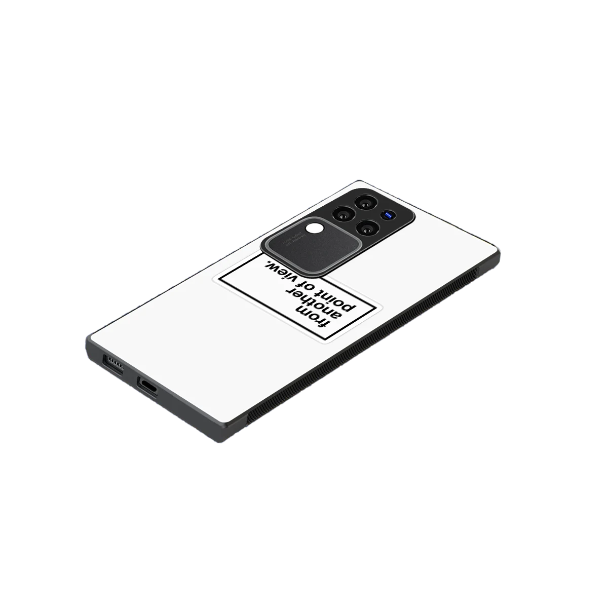 Point Of View White Edition stylish phone case forvivo v30 pro | glossy glass and slim fit