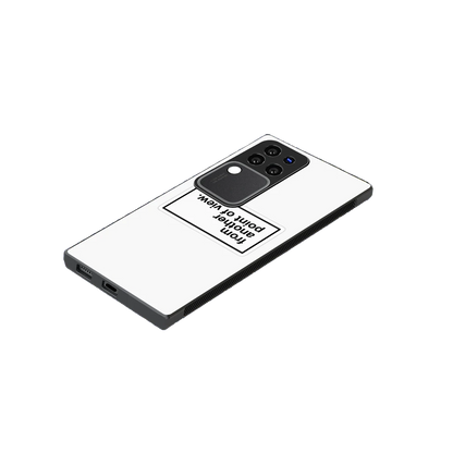 Point Of View White Edition stylish phone case forvivo v30 pro | glossy glass and slim fit