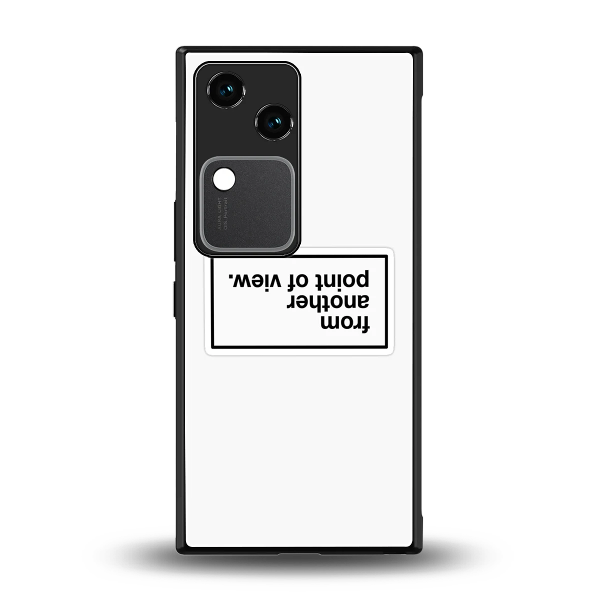 Point Of View White Edition back phone cover | glass case for vivo v30