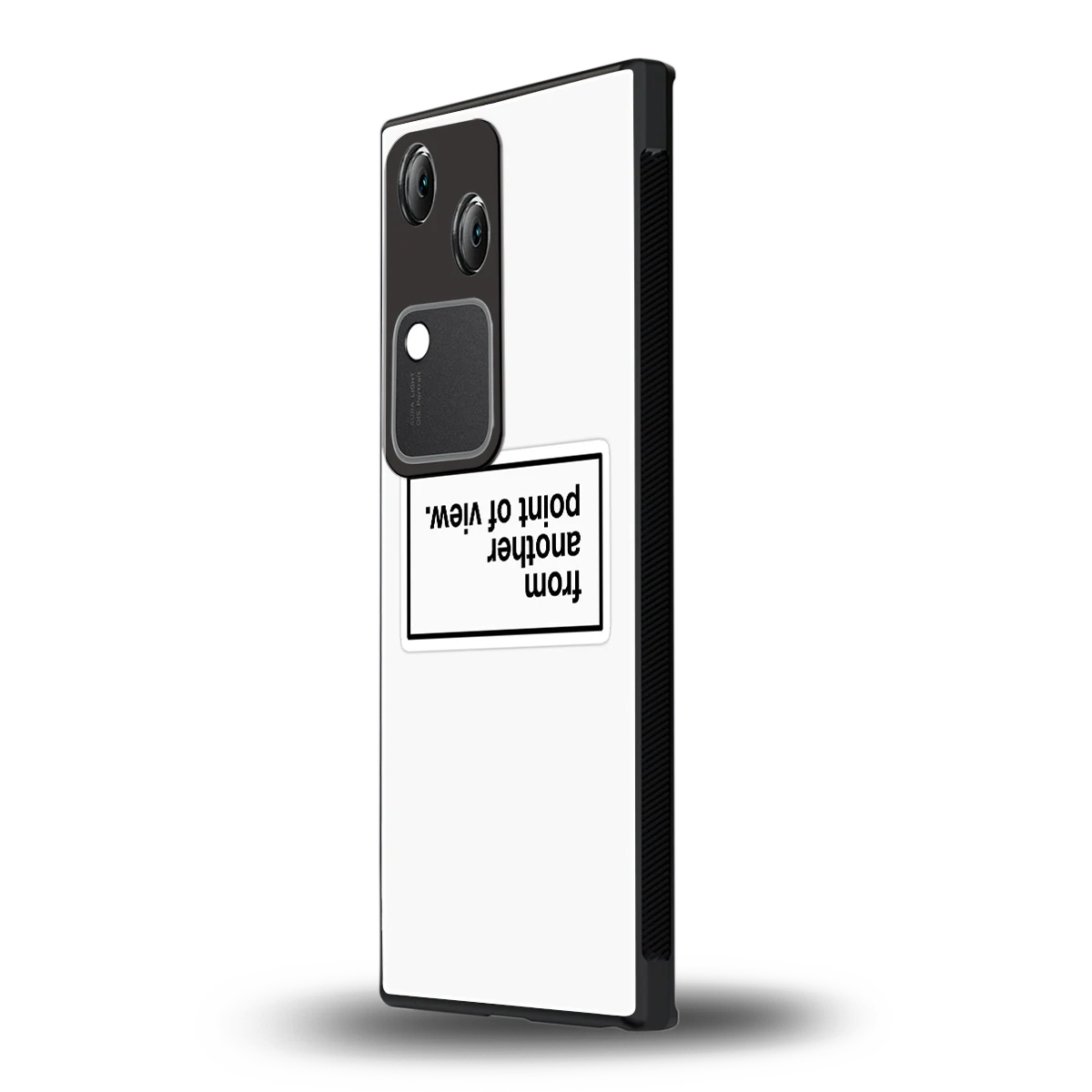 Point Of View White Edition vivo v30 mobile cover | shockproof glass phone case