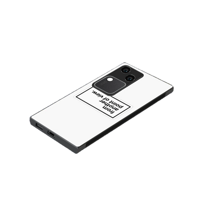 Point Of View White Edition stylish phone case for vivo v30 | glossy glass and slim fit