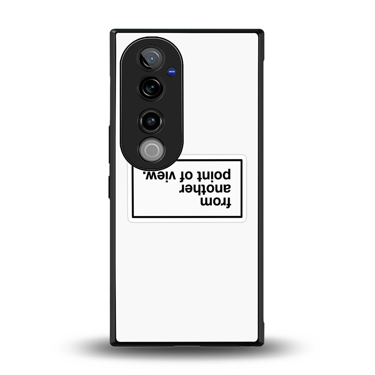Point Of View White Edition back phone cover | glass case for vivo v40 pro