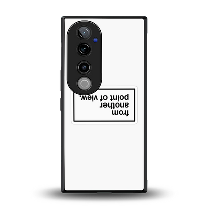 Point Of View White Edition back phone cover | glass case for vivo v40 pro