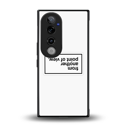 Point Of View White Edition back phone cover | glass case for vivo v40 pro