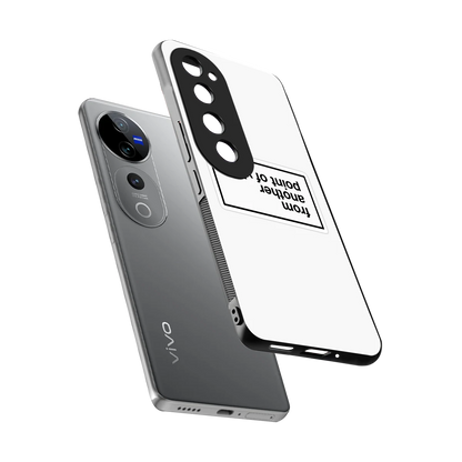Point Of View White Edition sleek vivo v40 pro cover with tempered glass back and TPU edges