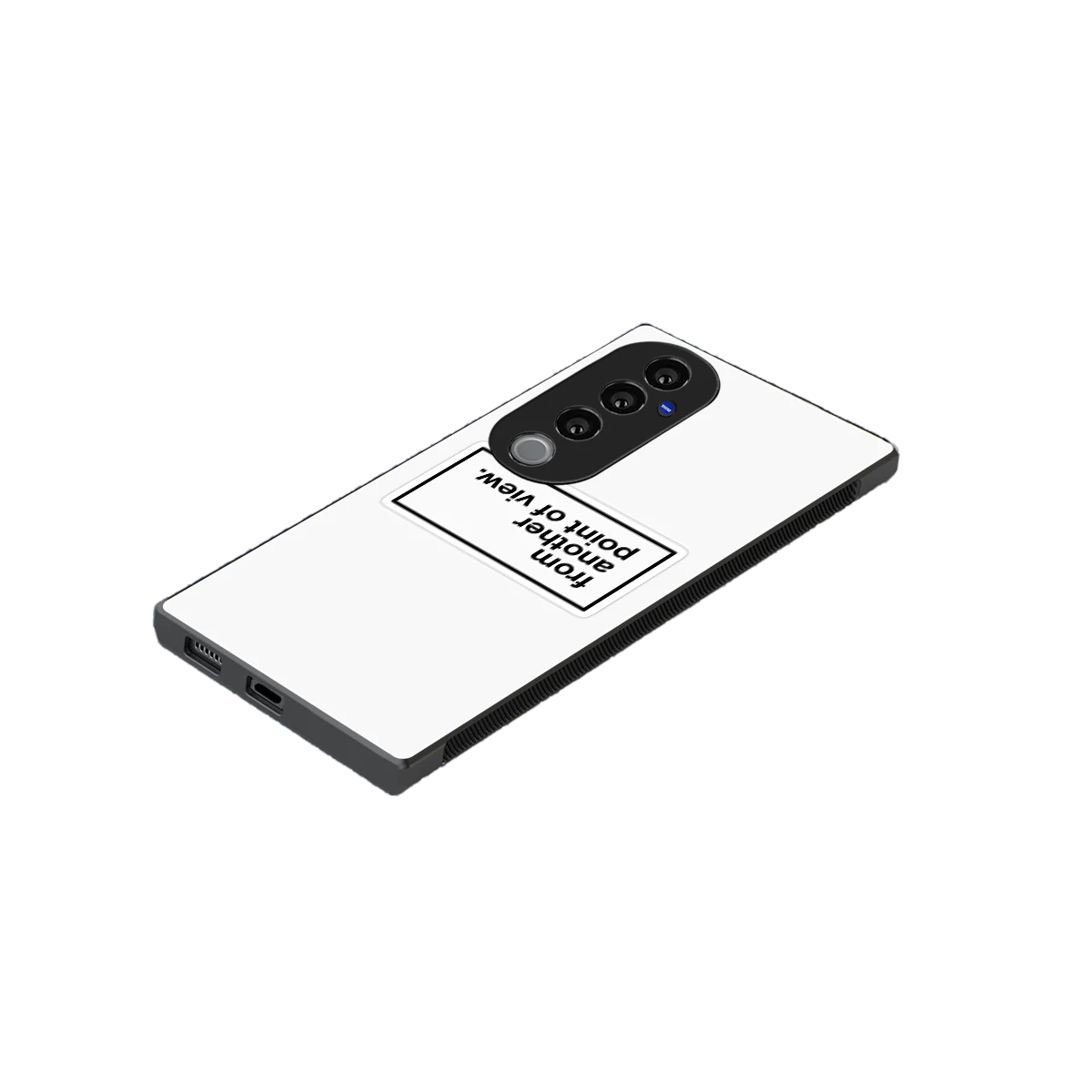 Point Of View White Edition stylish phone case for vivo v40 pro | glossy glass and slim fit