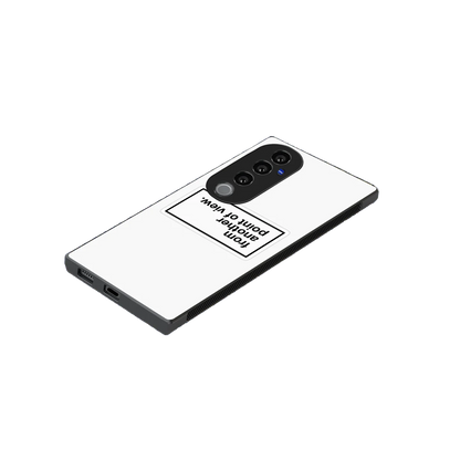 Point Of View White Edition stylish phone case for vivo v40 pro | glossy glass and slim fit