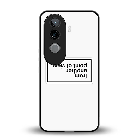 Point Of View White Edition back phone cover | glass case for vivo v40e