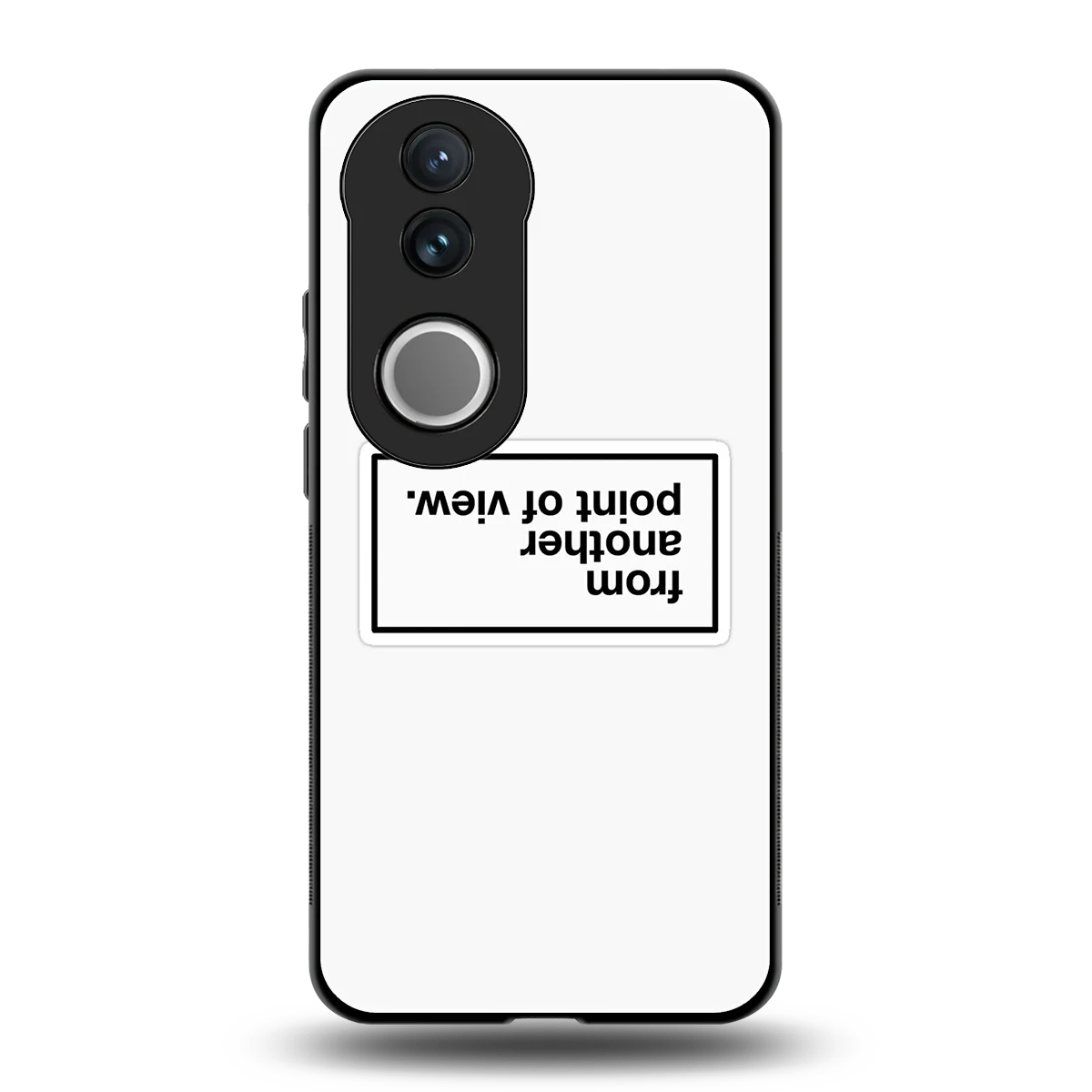 Point Of View White Edition back phone cover | glass case for vivo v50