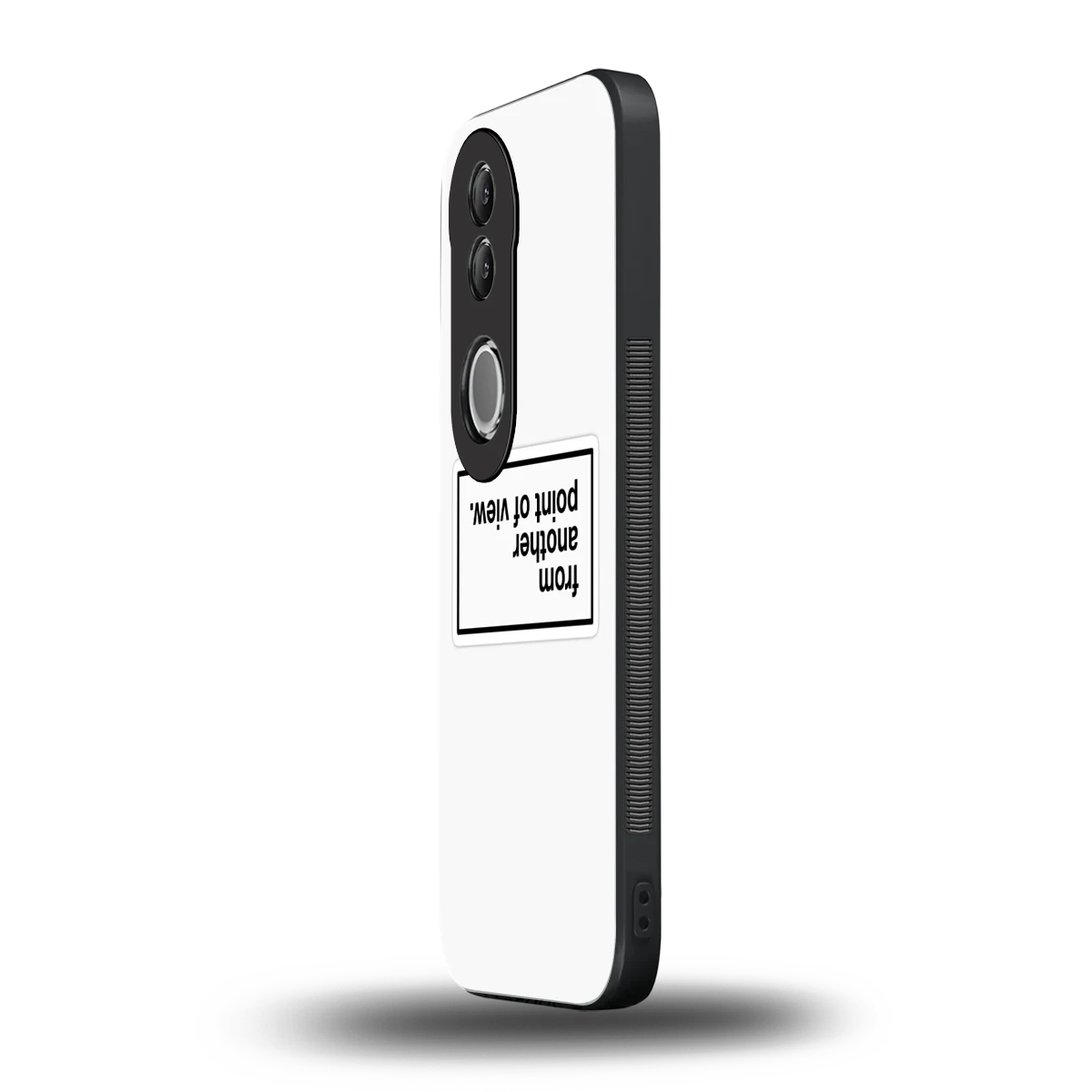 Point Of View White Edition vivo v50 mobile cover | shockproof glass phone case