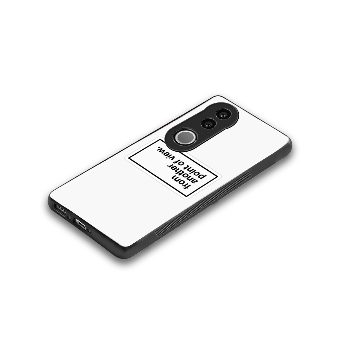 Point Of View White Edition stylish phone case for vivo v50 | glossy glass and slim fit