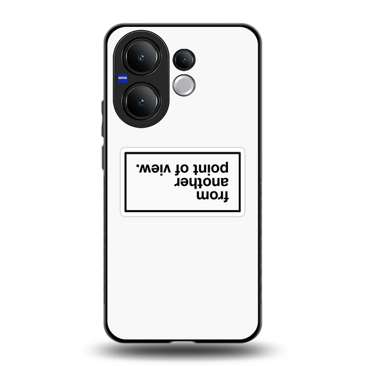 Point Of View White Edition back phone cover | glass case for vivo v60
