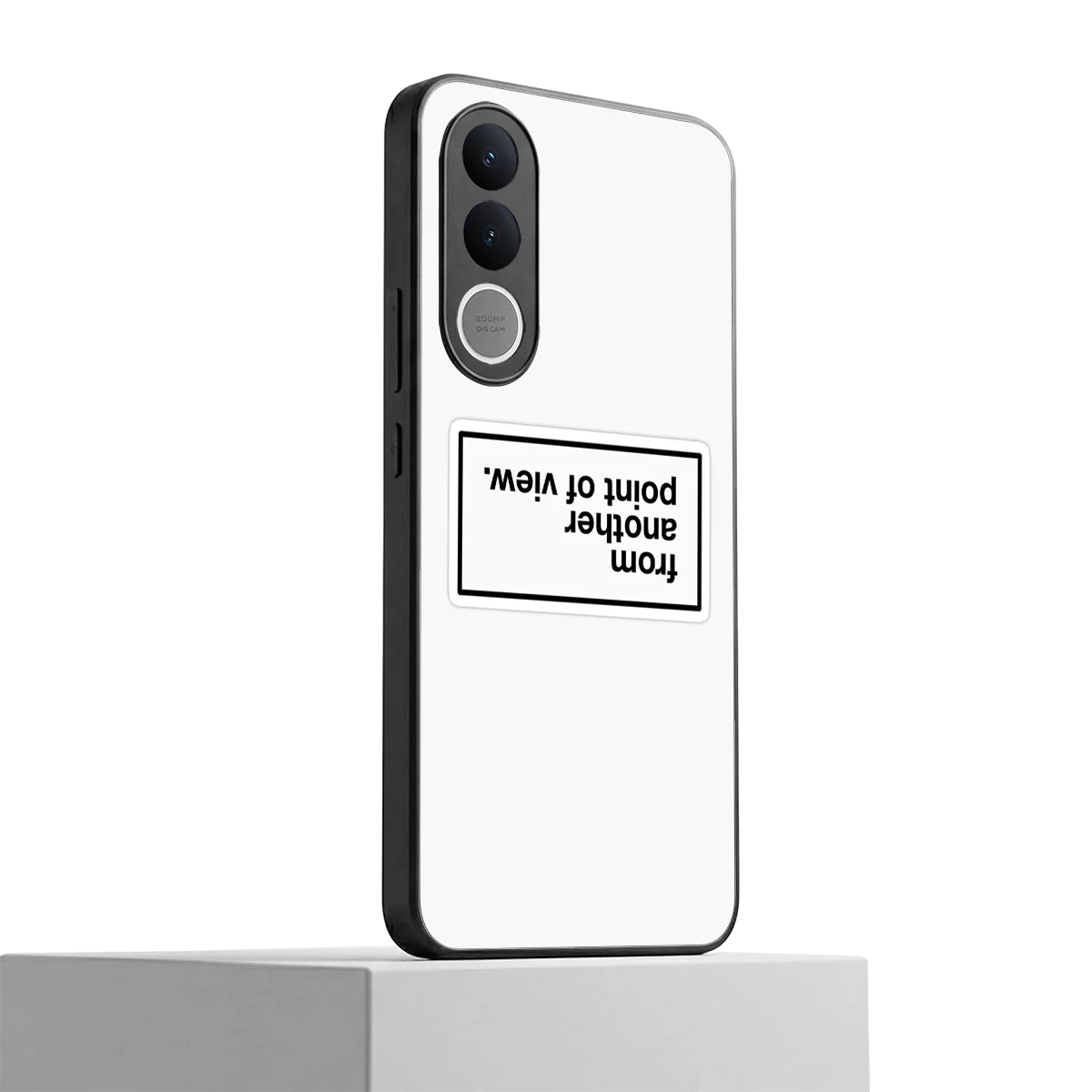 Point Of View White Edition vivo v70 fe mobile cover | shockproof glass phone case